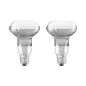 Lot de 2 Ampoules LED E27 R63 2,8W 180lm (19W) Verre Clair - Blanc Chaud 3000K