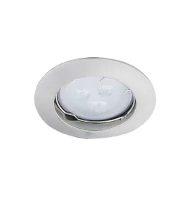 Pack de 20 Spots Encastrables GU10 AC220-240V Chrome Mat Rond IP20 - perçage 55mm