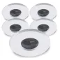 Pack de 10 Supports Spots Encastrable Salles de bain GU5.3 MR16 DC12V Blanc Rond Étanche IP44 - perçage 73mm