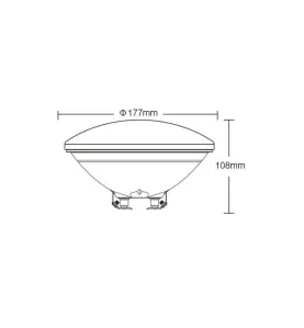 Lampe LED de Piscine PAR56 18W 1800lm 160° Étanche IP68 Pilotable par LoRa- RGB+CCT 2700K-6500K PW02