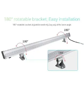 Réglette LED 24W 1800lm 1017mm 180° Étanche IP66 - RGB+CCT 2700K-6500K RL1-24