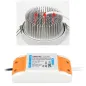 Plafonnier LED Encastrable Dimmable 9W 780lm 15° Ø135mm Orientable 30° 4/8 Zones - RGB+CCT 2700K-6500K  pilotable 062