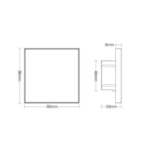 Contrôleur LED tactile murale CCT