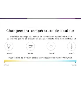 Télécommande Tactile Murale Dimmable RadioFréquence Sans Fil 1 Zone Blanc - RGB+CCT 088