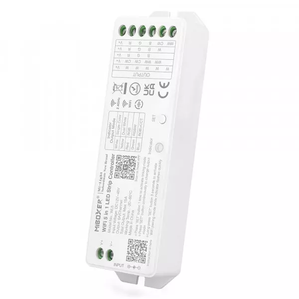 Kit de bande LED Octans RGB avec télécommande et contrôle WIFI via APP (5V  DC), 4 x 0,5 m, Plastique.