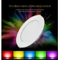 Plafonnier LED Encastrable 9W 720lm 120° Ø138mm 4/8 Zones RadioFréquence 2.4GHz - RGB+CCT 2700K-6500K 061