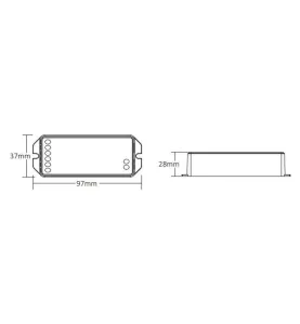 Contrôleur pour ruban LED RGBW - Mi Light 044 8 zones