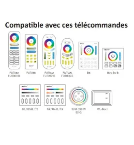 Contrôleur pour ruban LED RGBW - Mi Light 044 8 zones