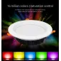 Plafonnier LED Encastrable 25W 2000lm 120° Ø200mm RadioFréquence 2.4GHz / Wifi / Alexa - RGB+CCT 2700K-6500K 060