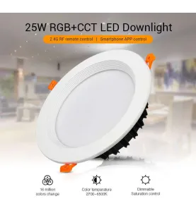 Plafonnier LED 25W - LED RGB+CCT pilotable avec télécommande