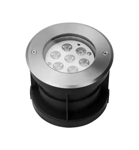 Spot LED extérieur encastrable 7W diamètre 147mm éclairage Blanc Chaud 3000K extérieur étanche IP67 220V 45°