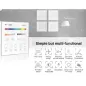 Télécommande Tactile Murale Dimmable RadioFréquence Sans Fil 4 Zones Blanc - RGB+CCT B4