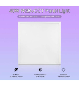 Dalle LED 40W 600x600mm RGB CCT UGR 19