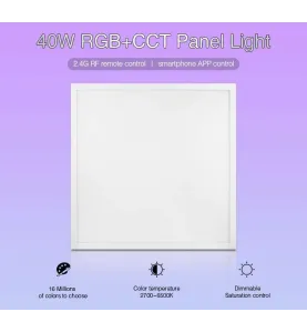 Dalle LED 40W 600x600mm RGB CCT UGR 19