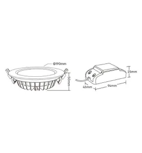 Plafonnier LED étanche 15W - LED RGB+CCT