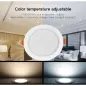 Spot LED Encastrable 15W 1200lm 120° Étanche IP54 Ø190mm Blanc - RGB+CCT 069