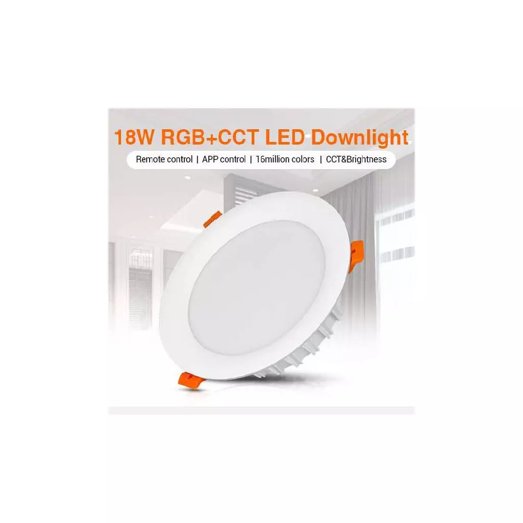 Plafonnier LED 18W - LED RGB+CCT pilotable avec télécommande
