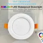 Spot LED Encastrable 6W 500lm 120° Étanche IP54 Ø108mm Blanc - RGB+CCT 063