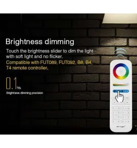 Ampoule LED RGB CCT 12W avec télécommande éclairage 100W