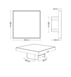 Contrôleur LED RGB, RGBW, RGB+CCT tactile sans fil