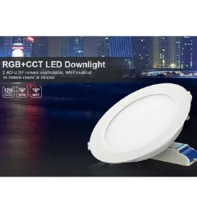 Plafonnier LED 12W - LED RGB+CCT pilotable avec télécommande