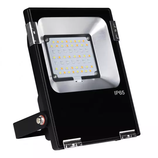Projecteur Exterieur LED Noir 230V 6W RGB+Blanc CCT IP65