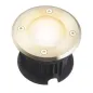 Pack de 5 Supports Spots Encastrables Sol AC220-240V Blanc Chaud 2800-3200K 2W Étanche IP67 Rond - perçage 85mm Diffuseur Dépoli