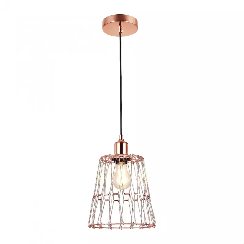 Suspension Luminaire Multiformes Rose E27 Diamètre 235mm avec Câble 1,1m réglable - Suspension d'éclairage intérieur