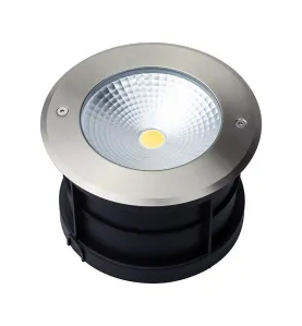 Spot LED encastrable sol 20W étanche IP67 - Blanc Chaud 3000K 1700lm - éclairage encastré diamètre 165mm