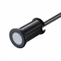 Petit Spot Encastrable 1,5W LED Tour Noir Étanche IP67 - Blanc Chaud 2700K