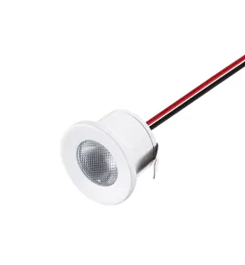 Mini Spot LED Encastrable 1W Blanc Chaud 3000K DC12V perçage 25mm 120lm