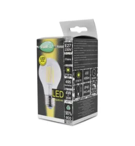 LED FIL COB BULB E27   4 W 2700K CLAIRE BOITE