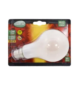 Ampoule LED COB B22 12W - Blanc Chaud 2700K