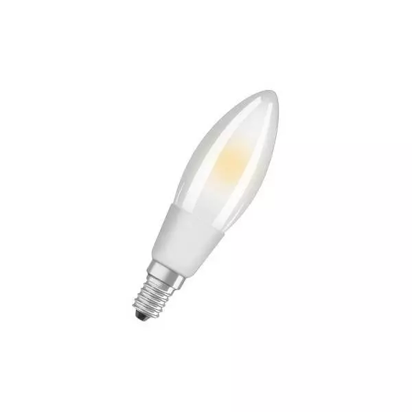 Ampoule FLAMME à LEDS, E14, 5W, 2700K, dépolie