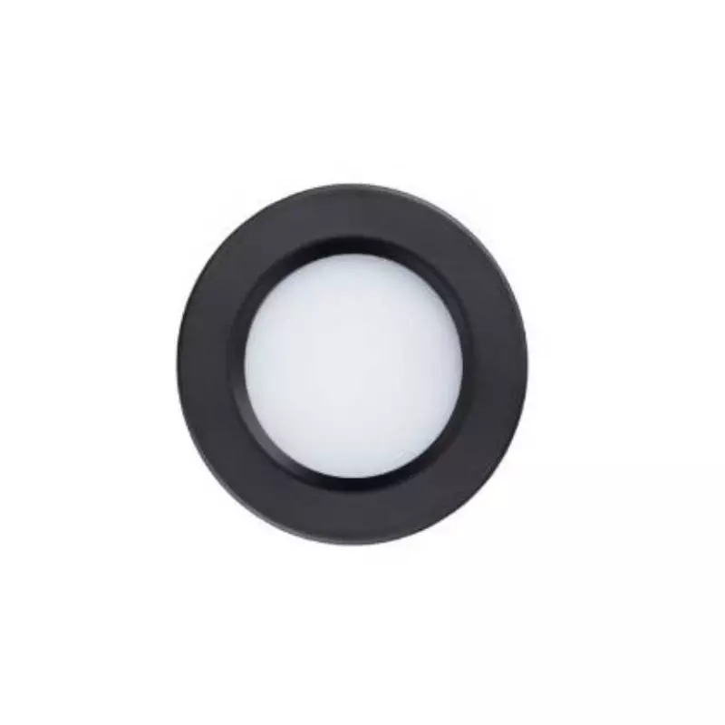 Spot LED Encastrable Compact Noir 3W 300lm (25W) 120° AC220-240V - Blanc Chaud 3000K perçage 55mm