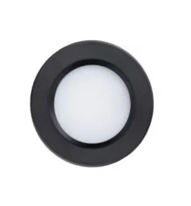 Spot LED Encastrable Compact Noir 3W 300lm (25W) 120° AC220-240V - Blanc Chaud 3000K perçage 55mm