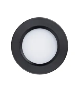 Spot LED Encastrable Compact Noir 3W 300lm (25W) 120° AC220-240V - Blanc Naturel 4000K perçage 55mm