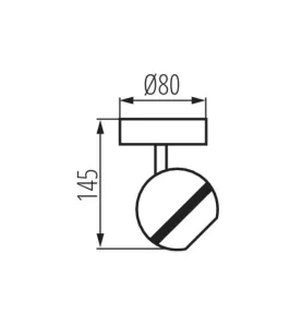 Plafonnier Saillie LED SMD 5W IP20 - Blanc Chaud