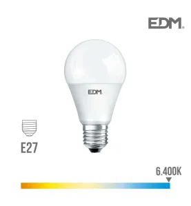 Ampoule LED E27 17W Ronde A60 équivalent à 165W - Blanc du Jour 6400K