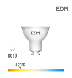 Spot LED GU10 8W Dicroïque équivalent à 70W - Blanc Chaud 3200K