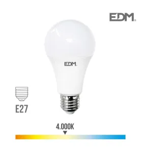 Ampoule LED E27 24W Ronde A70 équivalent à 200W - Blanc Naturel 4000K