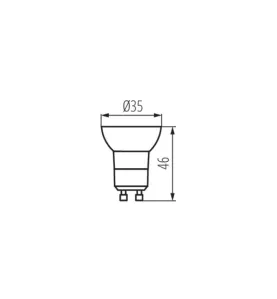 Spot LED GU10 AC220-240V 2,2W 200lm 120° - Blanc Naturel 4000K