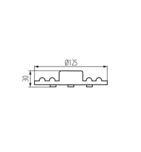 Module LED 12W 1200lm (82W) 170° Ø125mm - Blanc Naturel 4000K