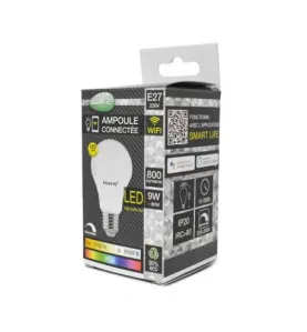 LED VISION-EL 9   W   BULB E27 WIFI CCT + RGB BOITE