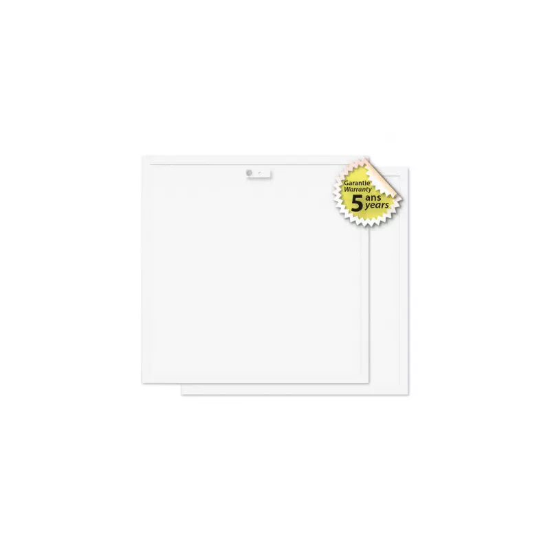 Pack de 2 Plafonniers LED Blanc Backlit + Détecteur AC220/240V 36W 3960lm 120° IP20 IK01 595x595mm - Blanc Naturel 4000K