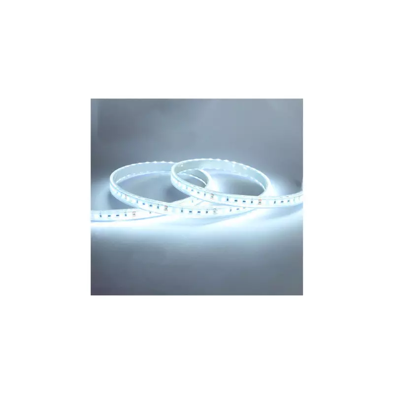 Bandeau LED DC12V 9W/m 960lm/m 60LED/m 120° Étanche IP67 5m - Blanc du Jour 6000K