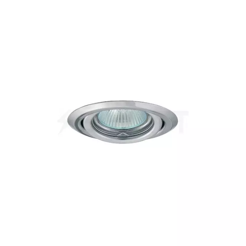 Support Spot LED Encastrable GU10/GU5.3 AC220-240V DC12V Ø99mm Chromé IP20 - perçage 80mm