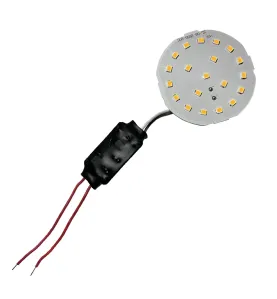 Platine LED SMD 1W AC/DC12V 110lm 120° Ø56mm  - Jaune