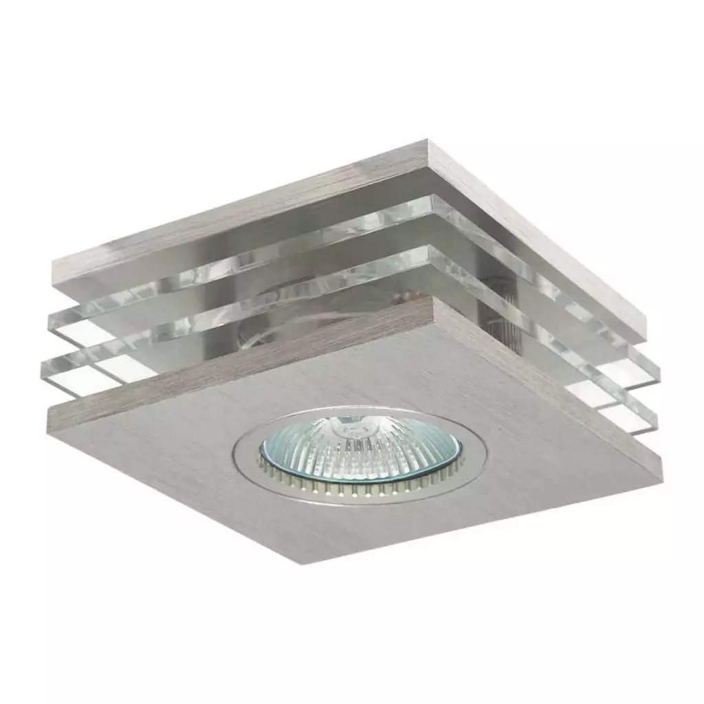 Lampe de plafond encastrable : spot marron élégant