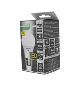 Ampoule LED B22 10W - Blanc Narturel 4000K